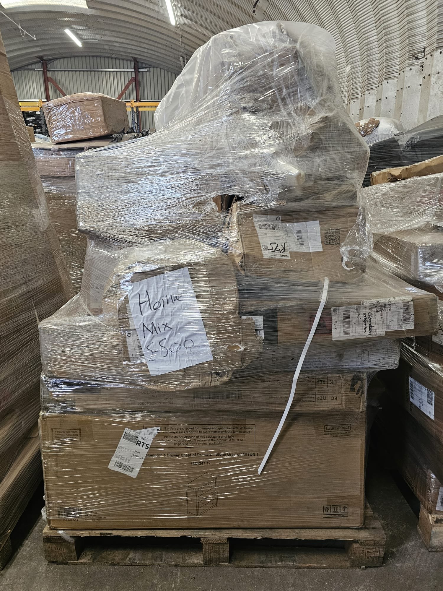 Source photograph for Liquidated Furniture Pallets